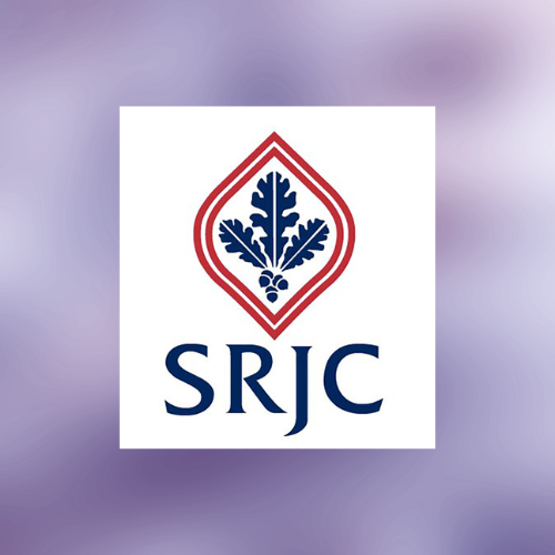 Purple background with SRJC Logo