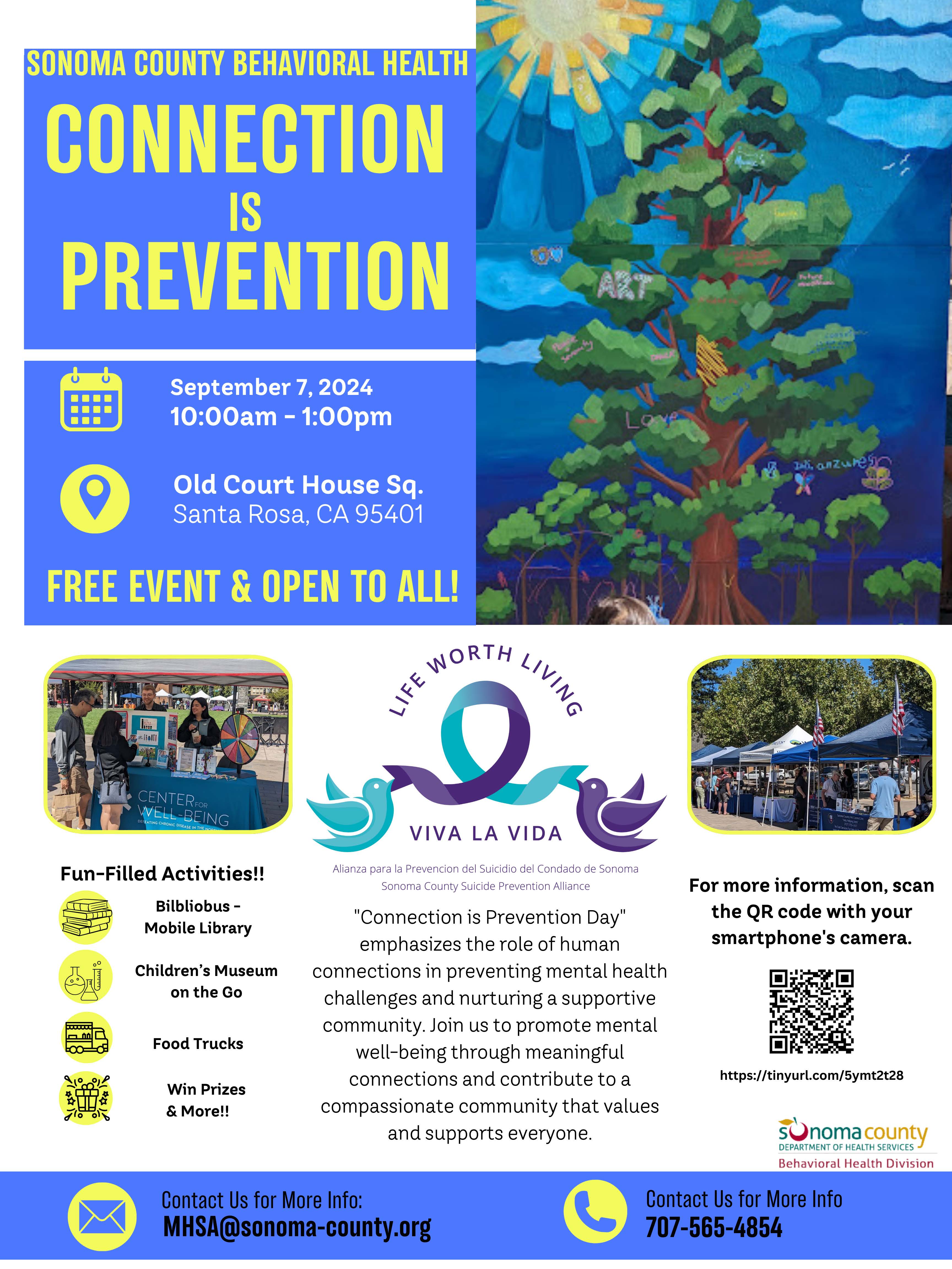 Connection is Prevention Full Flyer, notes above information