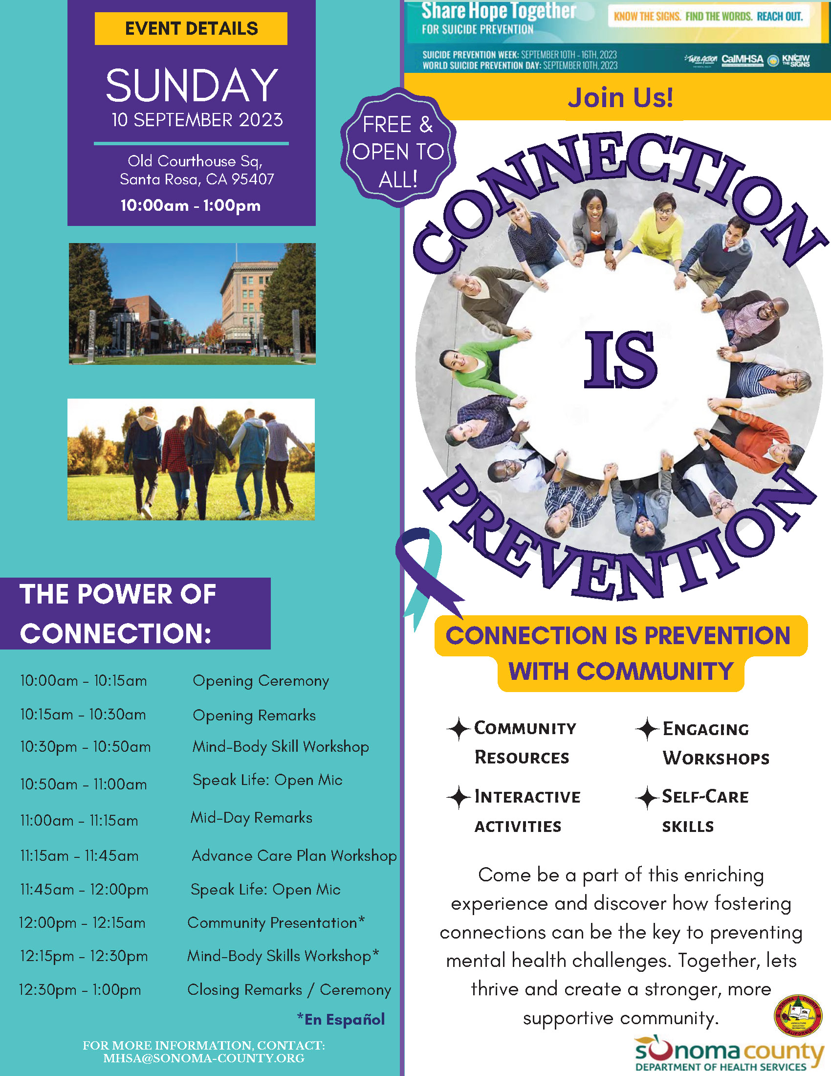 Connection is Prevention Flyer