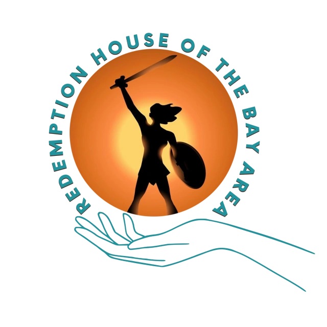 REDEMPTION HOUSE OF THE BAY AREA Logo, features a circle with what appears to be a warrior in the center