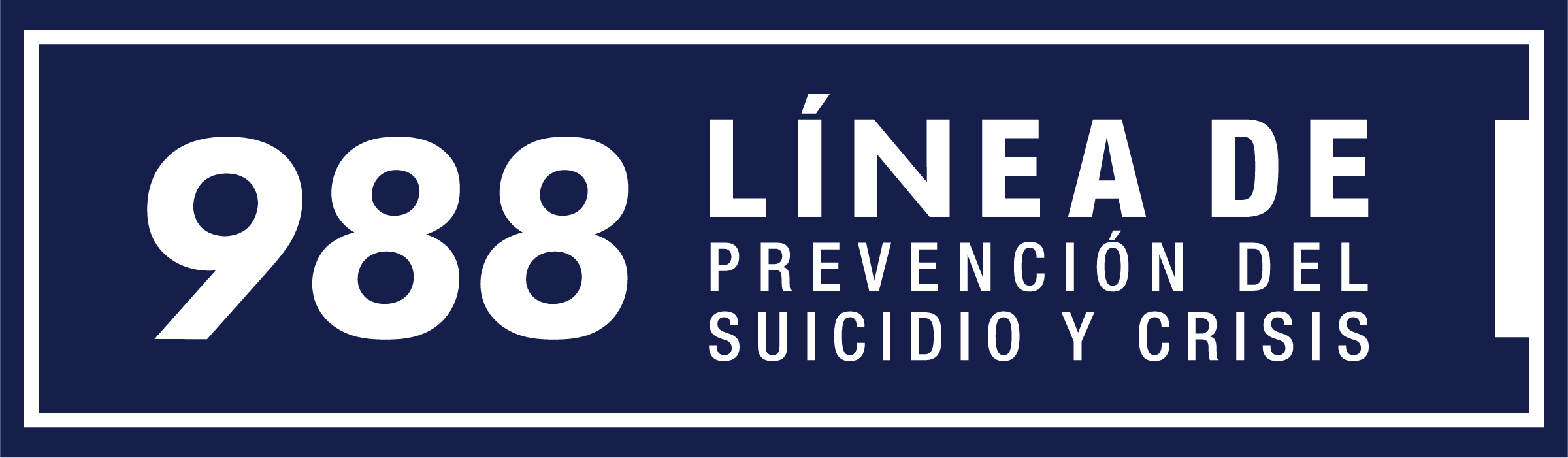 988 Suicide & Crisis Lifeline Logo SPANISH